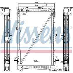 Radiator NISSENS 61442A OE Ref 1434917