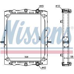 Radiator NISSENS 61443A OE Ref 1403177R