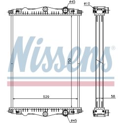 Radiator NISSENS 614440 OE Ref 1403169R