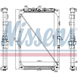 Radiator NISSENS 61447 OE Ref 1692332