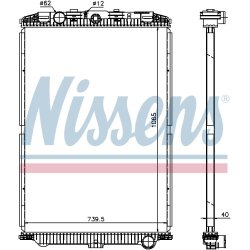 Radiator NISSENS 614470 OE Ref 1692332