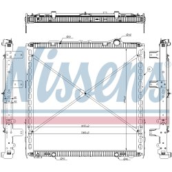 Radiator NISSENS 61449 OE Ref 1940146