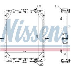 Radiator NISSENS 61452 OE Ref 1405413