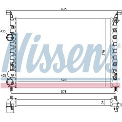 Radiator NISSENS 61684 OE Ref 46826678