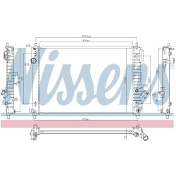 Radiator NISSENS 61687 OE Ref 96942180 NISSENS