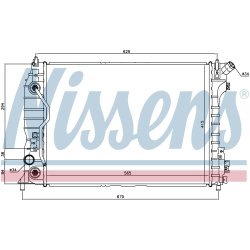 Radiator NISSENS 61695 OE Ref 96983824