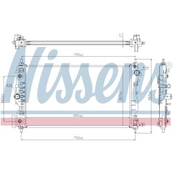 Radiator NISSENS 61707 OE Ref 13267667 NISSENS