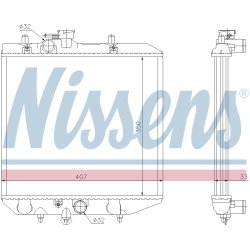 Radiator NISSENS 61749 OE Ref 16400-87F11