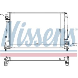 Radiator NISSENS 617863 OE Ref 51835027 NISSENS