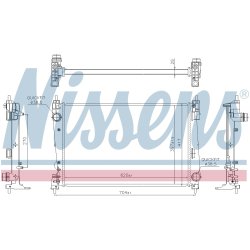 Radiator NISSENS 617868 OE Ref 51840477 NISSENS