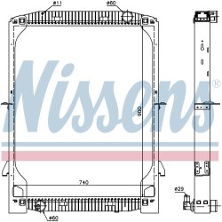Radiator NISSENS 61971A OE Ref 500 384 262