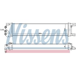 Radiator ( Water Cooled Intercooler) NISSENS 620155 OE Ref 5233007 NISSENS