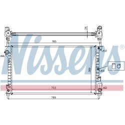 Radiator NISSENS 62015A OE Ref 1898102 NISSENS