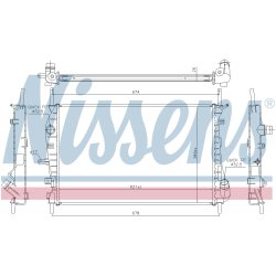 Radiator NISSENS 62023A OE Ref 1315633