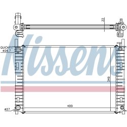 Radiator NISSENS 62027A OE Ref 1152149 NISSENS