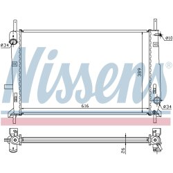 Radiator NISSENS 62056A OE Ref 1024051 NISSENS