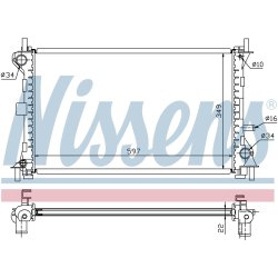 Radiator NISSENS 62075A OE Ref 1093711 NISSENS