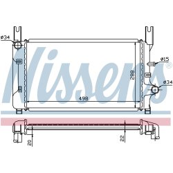 Radiator NISSENS 62117A OE Ref 1654324 NISSENS