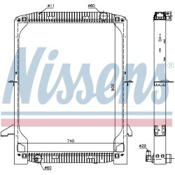 Radiator NISSENS 62342A OE Ref 93 160 531