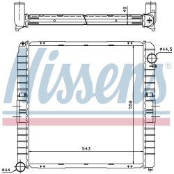 Radiator NISSENS 62345A OE Ref 98425619