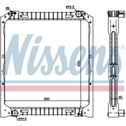 Radiator NISSENS 62349A OE Ref 98 425 703