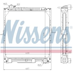 Radiator NISSENS 62523A OE Ref A6555000003