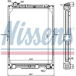 Radiator NISSENS 62524A OE Ref 6525012401