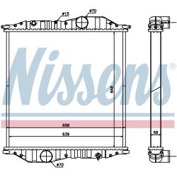Radiator NISSENS 625502 OE Ref 9575000103