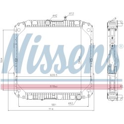 Radiator NISSENS 62563 OE Ref 6765000203