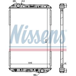 Radiator NISSENS 625710 OE Ref 9405000703