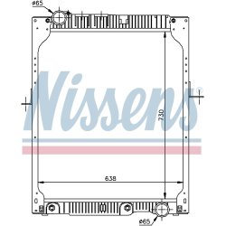 Radiator NISSENS 62643A OE Ref 652 501 45 01