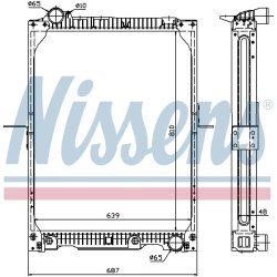 Radiator NISSENS 62646A OE Ref 652 501 25 01