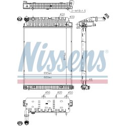 Radiator NISSENS 62648 OE Ref 940 500 04 03