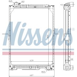Radiator NISSENS 62657A OE Ref 652 501 49 01