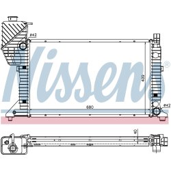 Radiator NISSENS 62685A OE Ref 9015002800 NISSENS
