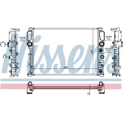 Radiator NISSENS 62792A OE Ref 211 500 13 02 NISSENS