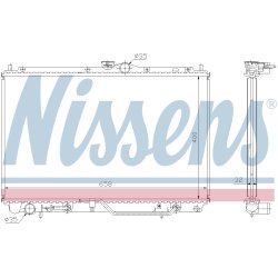 Radiator NISSENS 62860A OE Ref MB925638
