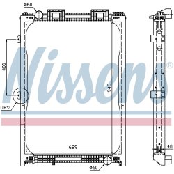 Radiator NISSENS 62870A OE Ref 81061016423