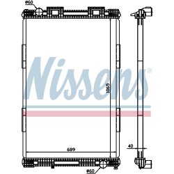 Radiator NISSENS 628720 OE Ref 81 06101 6440