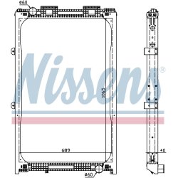 Radiator NISSENS 62872A OE Ref 81 06101 6440