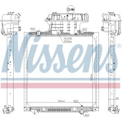 Radiator NISSENS 62873 OE Ref 81061006661