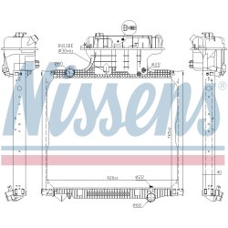 Radiator NISSENS 62875 OE Ref 81061006410