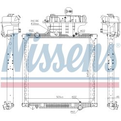 Radiator NISSENS 628757 OE Ref 81061010069