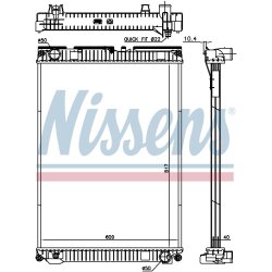 Radiator NISSENS 628763 OE Ref 8106101 6506