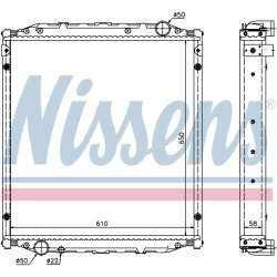 Radiator NISSENS 62876A OE Ref 81.06101.6006
