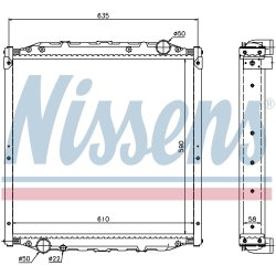 Radiator NISSENS 62877A OE Ref 81.06101.6396