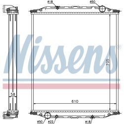 Radiator NISSENS 628780 OE Ref 81.06101.6371