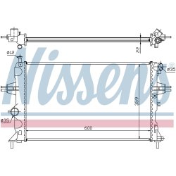 Radiator NISSENS 630041 OE Ref 1300214 NISSENS