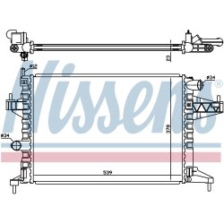 Radiator NISSENS 63008 OE Ref 1300333 NISSENS