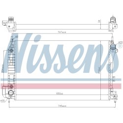Radiator NISSENS 63023 OE Ref 13191386 NISSENS